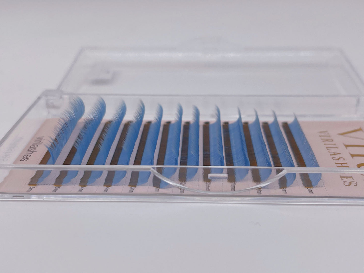 light blue color lashes