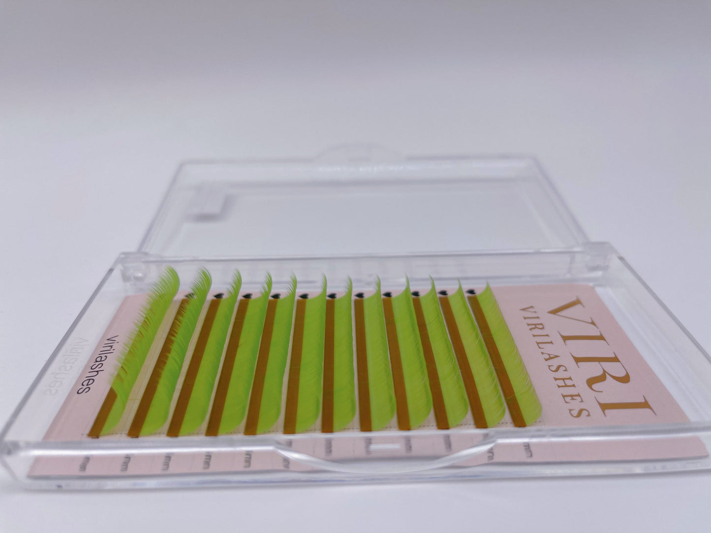 light green color lashes