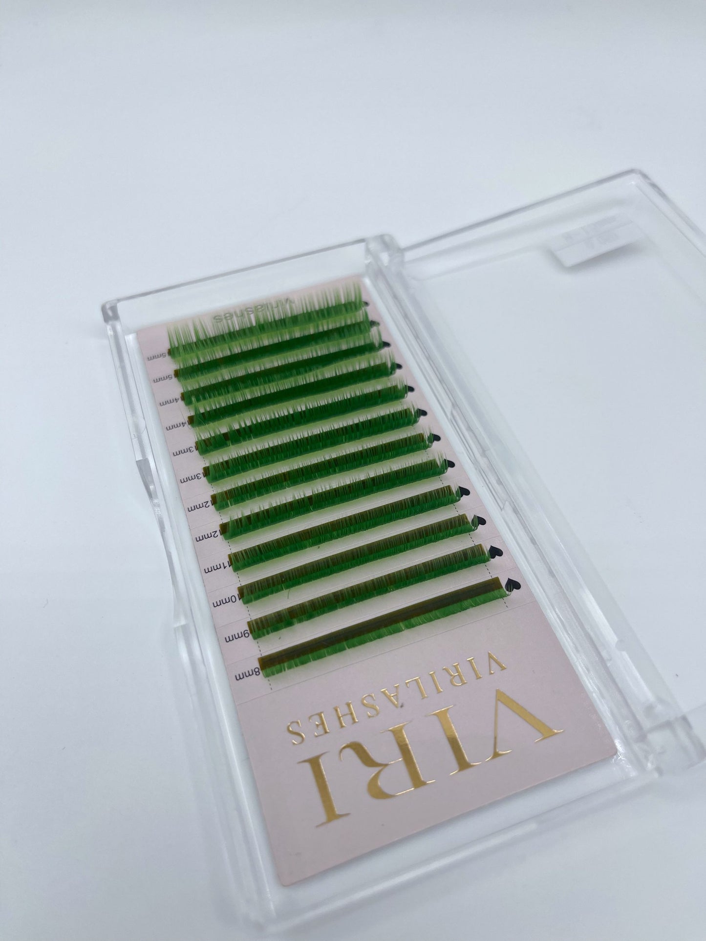 dark green color lashes