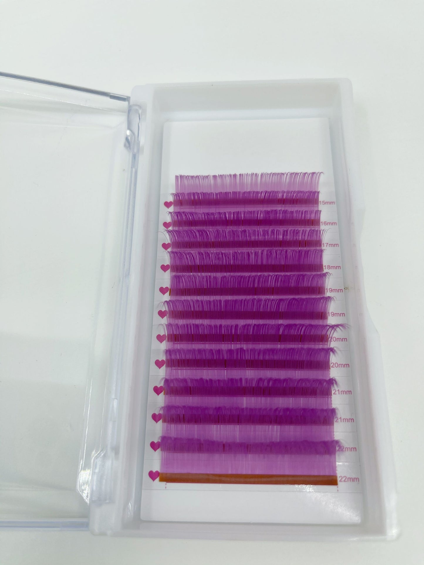 purple neon color lashes ;Glows under blue light