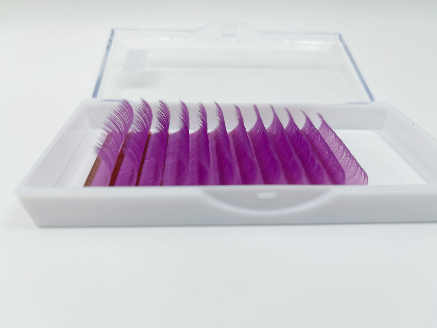 purple neon color lashes ;Glows under blue light