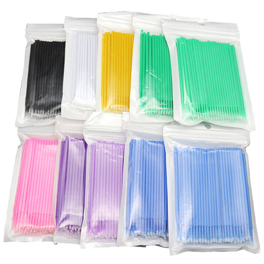 Bags cotton head brushes   lash supplies