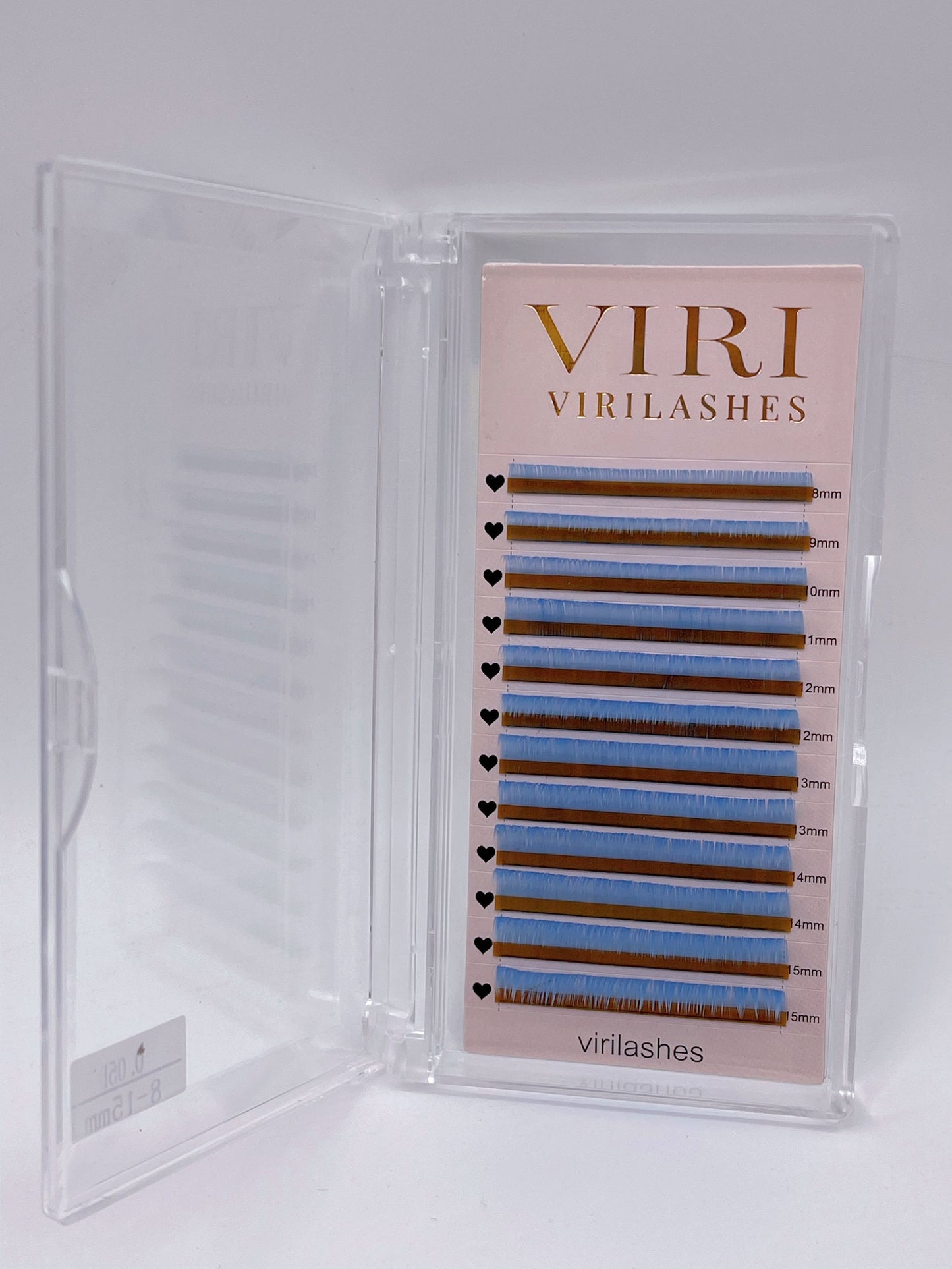 light blue color lashes