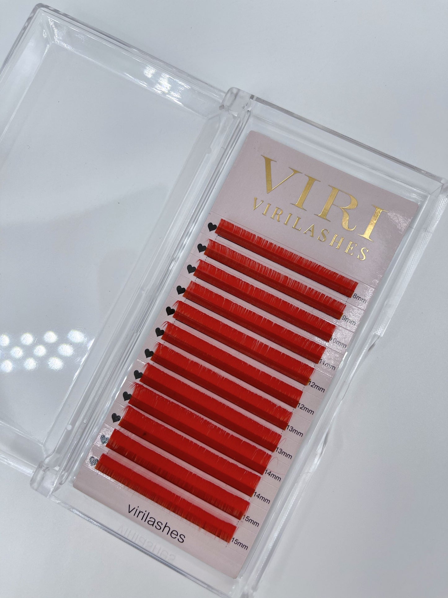 red color lashes