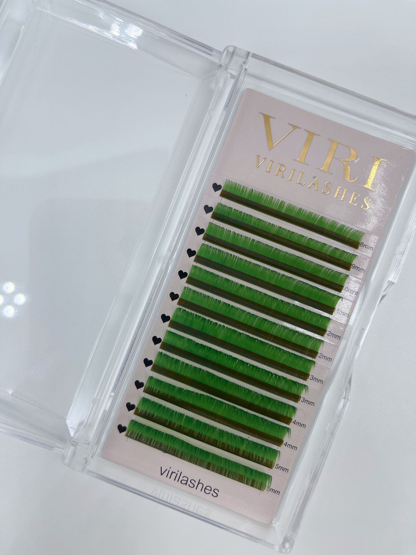 dark green color lashes