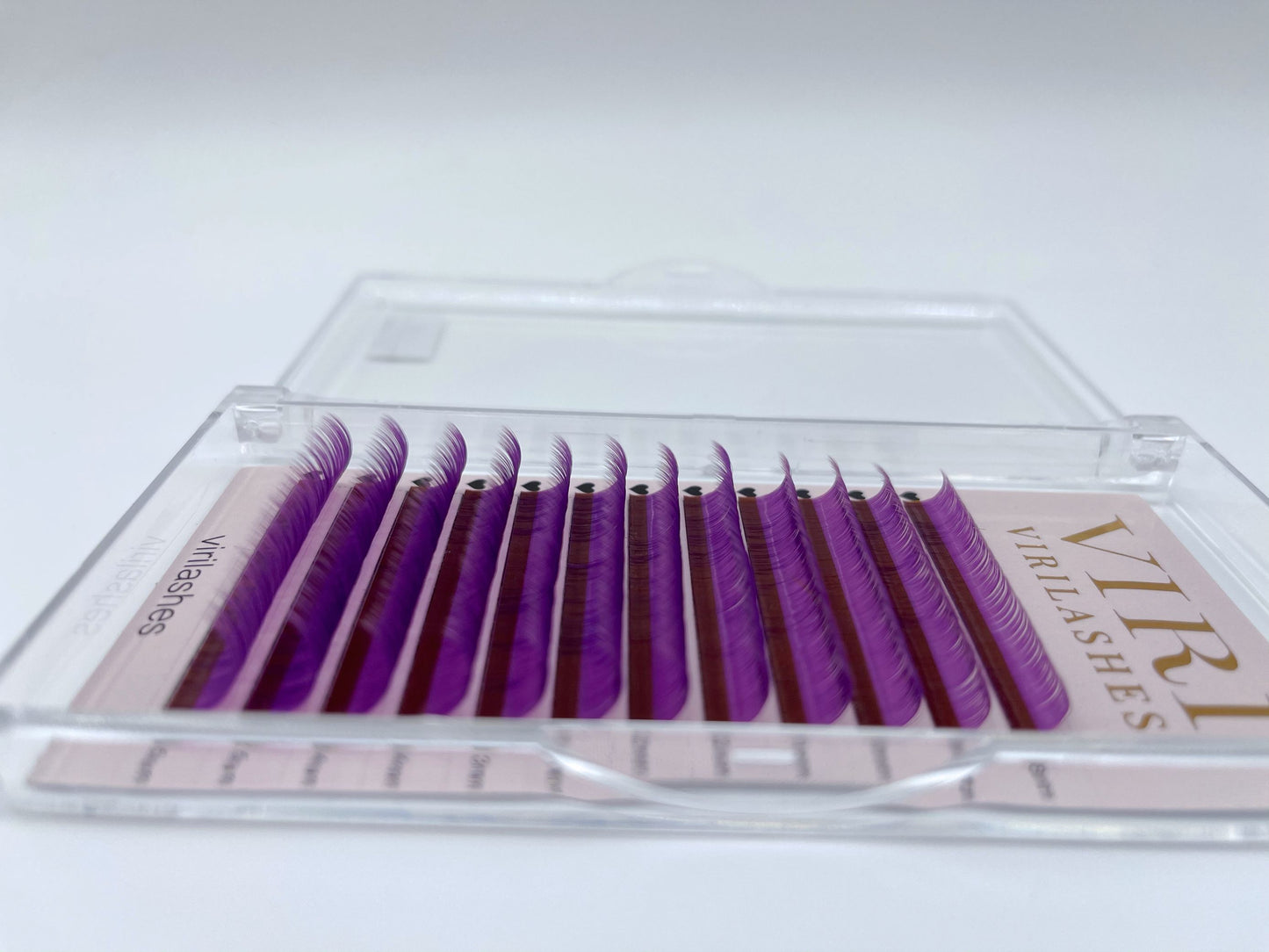 purple color lashes